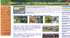 Desktop Screenshot of abschaffung-der-jagd.at